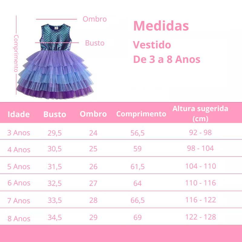 Vestido de Sereia - FRETE GRÁTIS